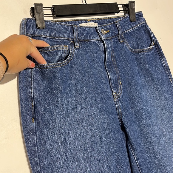 Pacsun High Rise Medium Wash Mom Denim Jean Size 26 - Picture 4 of 10